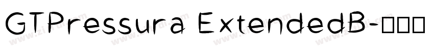 GTPressura ExtendedB字体转换